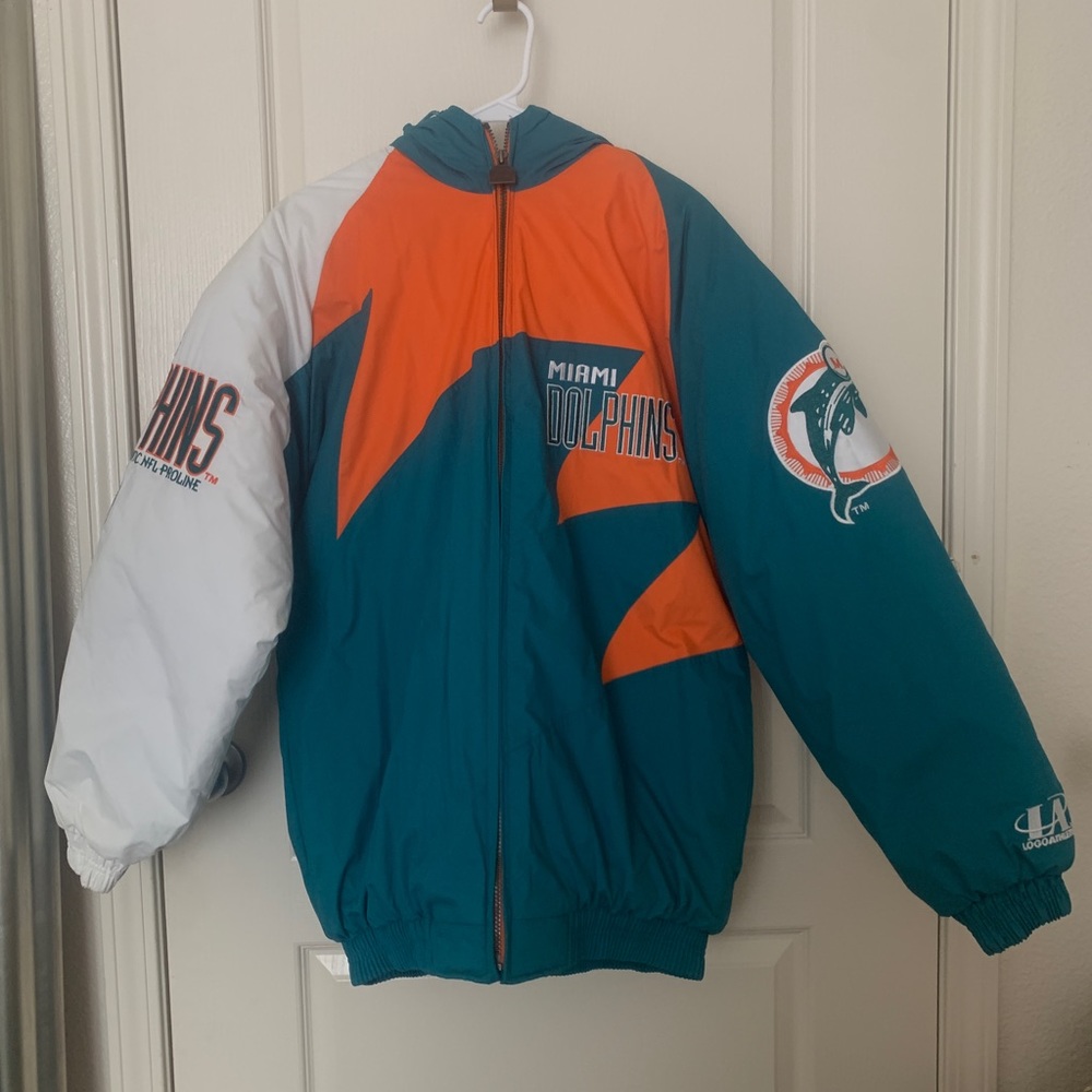 Miami Dolphins LogoAthletic Authentic ProLine Jacket